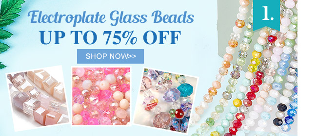 Electroplate Glass Beads Up to 75% OFF
